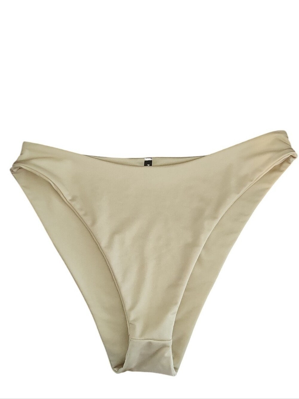 PRETTYLITTLETHING Neutral Minimalist Creamish Tan Bikini Bottom Size 8